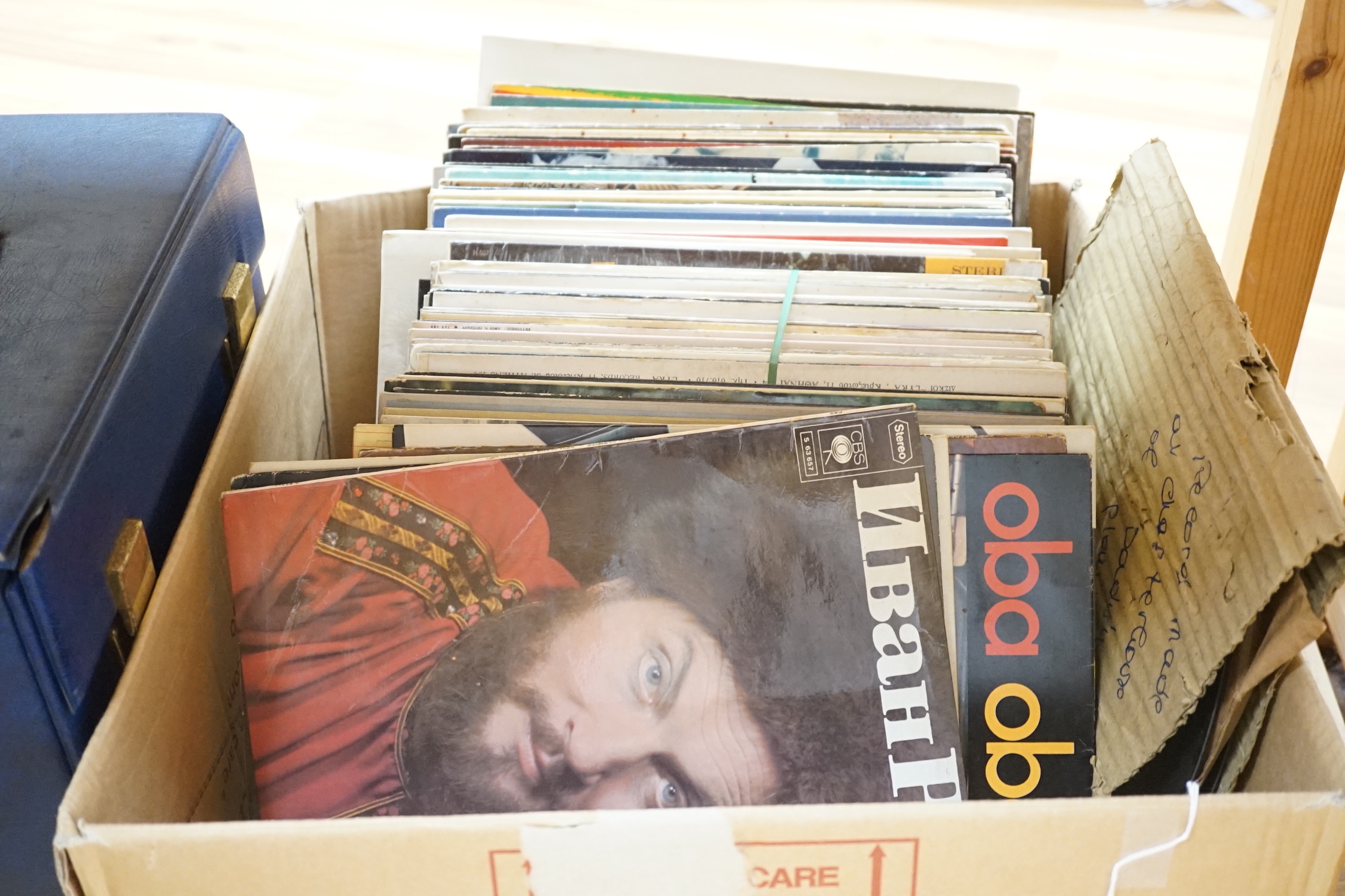 Large collection of various records, singles and 45rpms